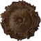 Ekena Millwork Plymouth Ceiling Medallion (Fits Canopies up to 1 5/8"), 16 3/4"OD x 1 3/8"P, Root Beer Crackle CM16PLRBC - alternate 1